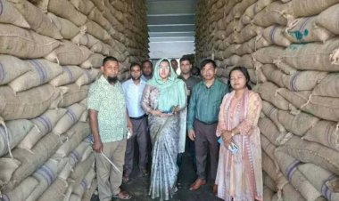 ঈশ্বরগঞ্জ উপজেলা খাদ্য গুদাম পরিদর্শন!