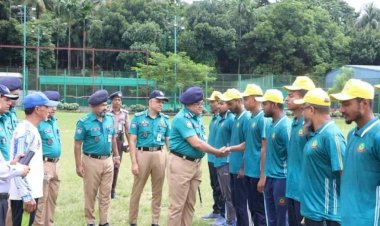 আন্তঃবিভাগ T-10 ক্রিকেট টুর্নামেন্ট ২০২৬-এর শুভ উদ্বোধন করেন সিএমপি কমিশনার