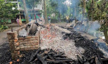 দুমকিতে সাবেক চেয়ারম্যানের গোয়ালঘরে আগুন