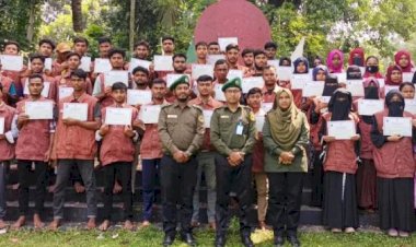 নীলফামারীর ডিমলা উপজেলায় কলেজভিত্তিক ভিডিপি মৌলিক প্রশিক্ষণের সমাপনী ও সনদ বিতরণ