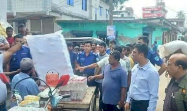 কেশবপুরে ভেজাল শিশু খাদ্য বিক্রির  অভিযোগে জরিমানা
