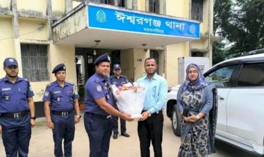 ময়মনসিংহ ঈশ্বরগঞ্জ থানা পরিদর্শনে ময়মনসিংহের জেলা প্রশাসক