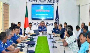 নওগাঁর ১১ টি উপজেলায় দুর্গাপূজায় বিশৃঙ্খলা করলে কঠোর ব্যবস্থা নেওয়ার হুশিয়ারী  পুলিশ সুপার তারিকুল ইসলামের