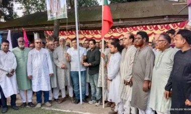 পীরগাছায় মরহুমা বেগম খালেদা জিয়া স্মৃতি আন্তঃজেলা ফুটবল টুর্নামেন্টের উদ্বোধন