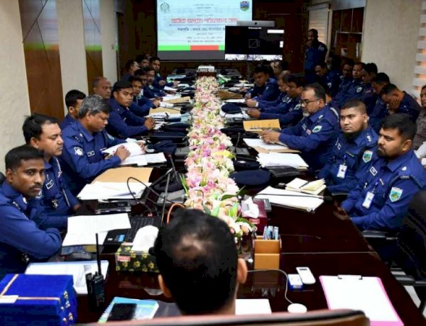 পাবনা পুলিশের মাসিক কল্যাণ ও অপরাধ পর্যালোচনা সভা অনুষ্ঠিত