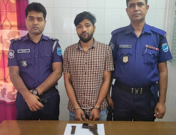 সাভারের জোড়পুল থেকে  বিদেশী পিস্তল সহ গ্রেফতার ০১