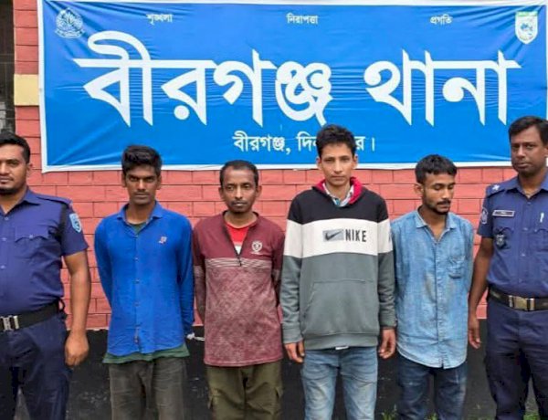 মাদকবিরোধী অভিযানে চারজন মাদক ব্যবসায়ী ও সেবনকারীকে আটক!