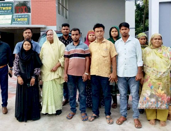 টিএমএসএস'র নওগাঁর হাপানিয়া শাখা পরিদর্শন করলেন অধ্যাপিকা ড. হোসনে আরা বেগম