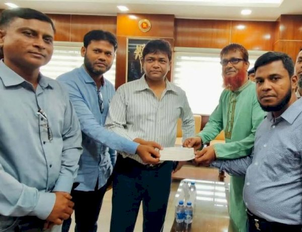 বন্যার্তদের পাশে গাজীপুর জেলা রিপোর্টার্স ফোরাম, প্রধানমন্ত্রীর ত্রাণ তহবিলে অনুদান
