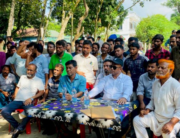 সল্লাবাদ আদর্শ ইসলামীয়া এবতেদায়ী মাদ্রাসায় ভোটকেন্দ্র স্থানান্তরের দাবি
