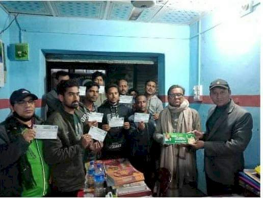 নওগাঁ ধামইরহাটে যুবলীগের সদস্য সংগ্রহ ও নবায়ন কার্যক্রমের শুভ উদ্বোধন অনুষ্ঠান অনুষ্ঠিত