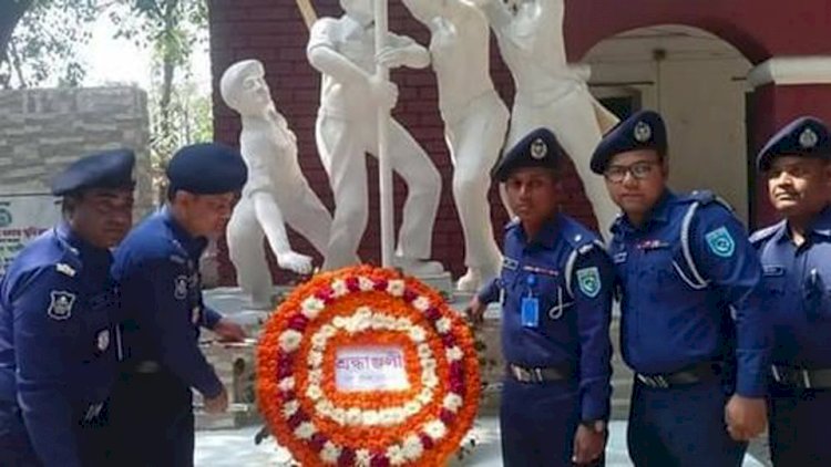 বিভিন্ন কর্মসূচির মধ্য দিয়ে গাইবান্ধার বামনডাঙ্গায় চার পুলিশ হত্যা দিবস পালিত