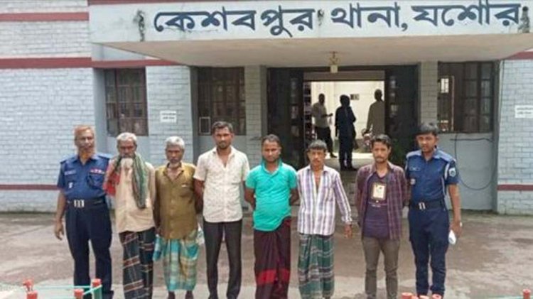 কেশবপুর থানা পুলিশের অভিযানে গাঁজা ও  ইয়াবাসহ ৬ জন গ্রেফতার