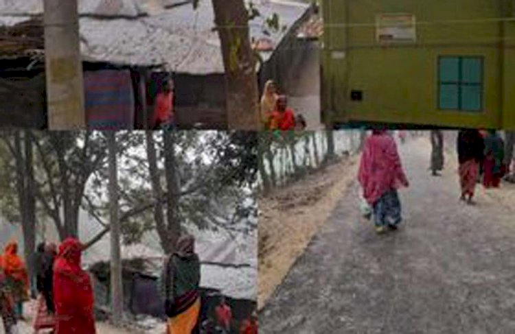 নওগাঁ সদরে পালপাড়া নতুন পাকা রাস্তায় সোহান নামে এক শিশুর মৃত্যু