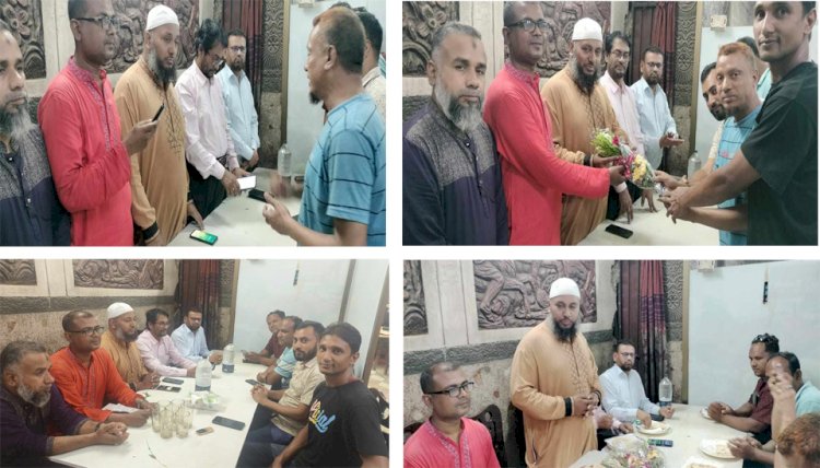 জাতীয় সাংবাদিক সংস্থার কেন্দ্রীয় সংসদের নবনির্বাচিত নেতৃবৃন্দকে গোবিন্দগঞ্জ উপজেলা কমিটির পক্ষ থেকে ফুল তোরা দিয়ে বরণ ও শুভেচ্ছা বিনিময়
