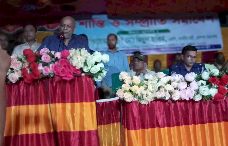 বালিয়াকান্দির ধর্মতলা মাধ্যমিক বিদ্যালয় প্রাঙ্গণে সম্প্রীতি ও শান্তি সমাবেশ সাম্প্রদায়িক সম্প্রীতি নষ্ট হতে দেব না(রেলপথ মন্ত্রী মোঃ জিল্লুল  হাকিম)