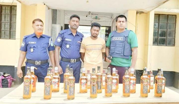 ধোবাউড়ায় থানায় মাদক উদ্ধার করে প্রশংসায় ভাসছেন  এসআই জাহিদ হাসান