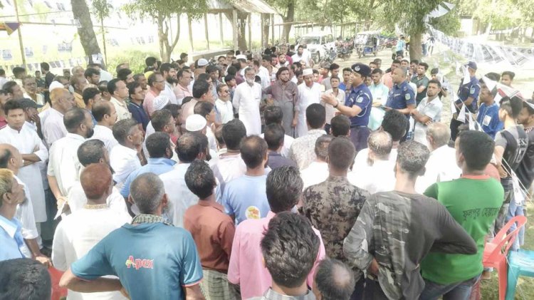 ফুলপুরে ৬পয়ারী ইউনিয়নে নির্বাচন উপলক্ষে  জনসচেতনতা মুলক বিট পুলিশং  সভা অনুষ্ঠিত