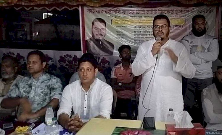 খেলাধুলা মানুষকে মাদকমুক্ত ও নিষ্পাপ রাখে আলহাজ্ব সাখাওয়াৎ হোসেন সুমন