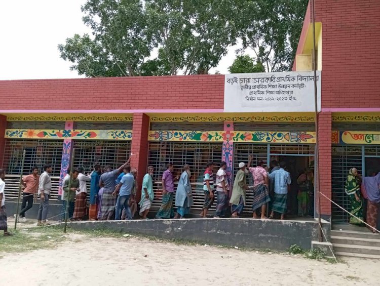 ভোট দিতে যাওয়ার পথে আনারসের সমর্থককে কুপিয়ে জখম
