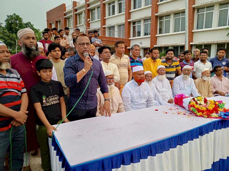 বগুড়া পৌরসভা ৪নং ওয়ার্ডের লেবারমাঠে   নির্বাচন পরবর্তী মতবিনিময় সভা