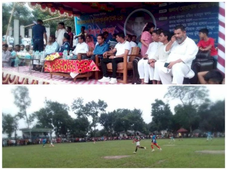 মনোহরদীতে বীর মুক্তিযোদ্ধা শওকতআলী মাস্টার স্মৃতি ফুটবল টুর্ণামেন্ট এর ফাইনাল ম্যাচ অনুষ্ঠিত