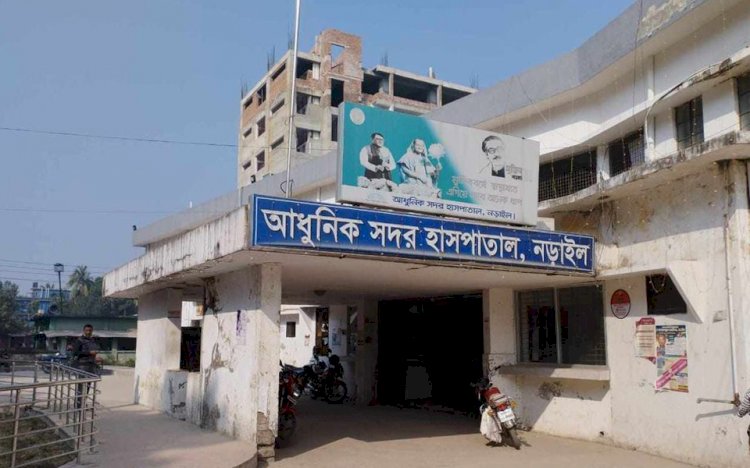 নড়াইলে সড়ক দুর্ঘটনায় ভ্যানচালক নিহত