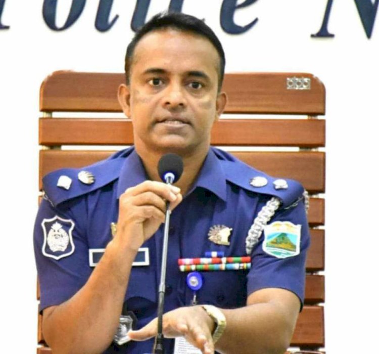 নওগাঁ পুলিশ সুপারের কার্যালয়ে মাসিক অপরাধ পর্যালোচনা সভা অনুষ্ঠান অনুষ্ঠিত