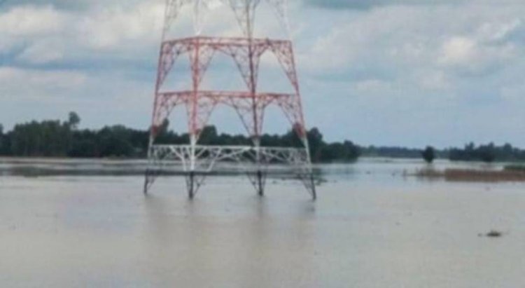 নওগাঁয় বিপদসীমার উপরে আত্রাই নদীর পানি