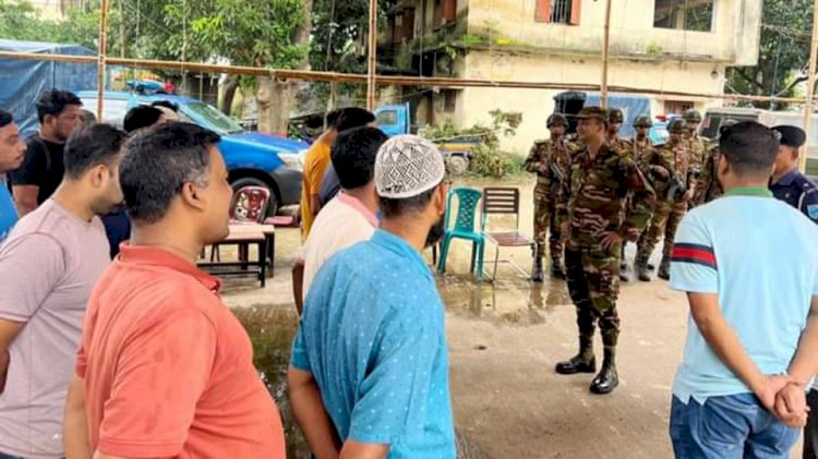 নরসিংদীতে সেনাবাহিনীর সহায়তায় স্বাভাবিক হচ্ছে পুলিশের কার্যক্রম