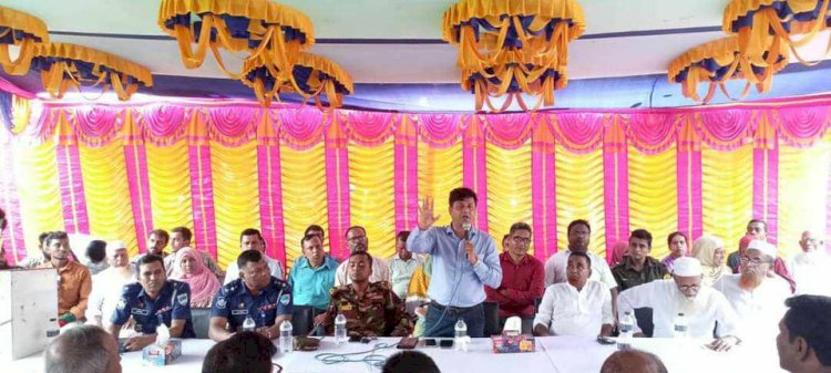 কেশবপুরে সর্বদলীয় নেতাদের সাথে  সেনাবাহিনী ও পুলিশের মতবিনিময়