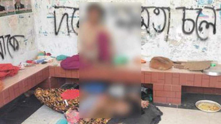 নওগাঁর নিয়ামতপুর বালাহৈর গ্রামের বিকলঙ্গ সুলতানা ইয়াসমিন ভিক্ষা করে সংসার চালায়