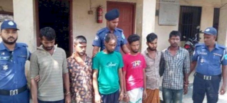 শিবপুরে ৬ ডাকাত ও ২  গরু চোর গ্রেফতার