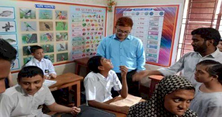 নরসিংদী জেলা প্রশাসন বুদ্ধি প্রতিবন্ধী ও অটিস্টিক বিদ্যালয় পরিদর্শনে জেলা প্রশাসক