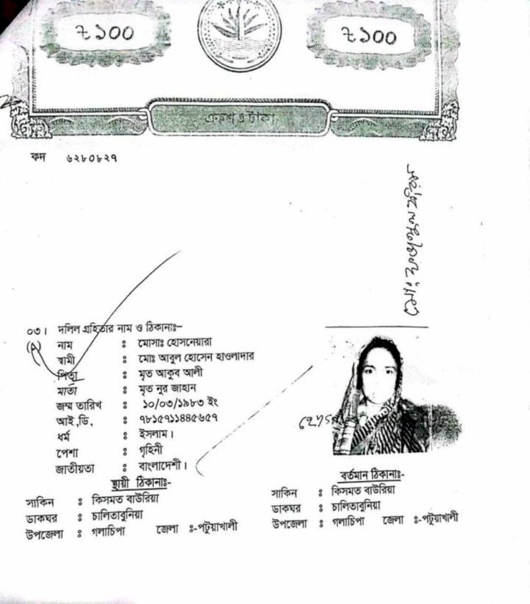গলাচিপায় ক্রয়কৃত সম্পত্তিতে প্রভাবশালীদের বাঁধা, দুশ্চিন্তায় জমির মালিক