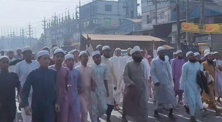 টঙ্গী ইজতেমা মাঠের সংঘর্ষের ঘটনাকে কেন্দ্র করে  শ্রীপুরে মহাসড়ক অবরোধ