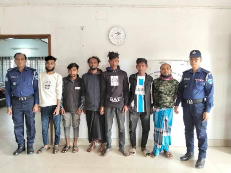 বুড়িচংয়ে চুরি ডাকাতি ও মাদক মামলার ৬ আসামী গ্রেফতার