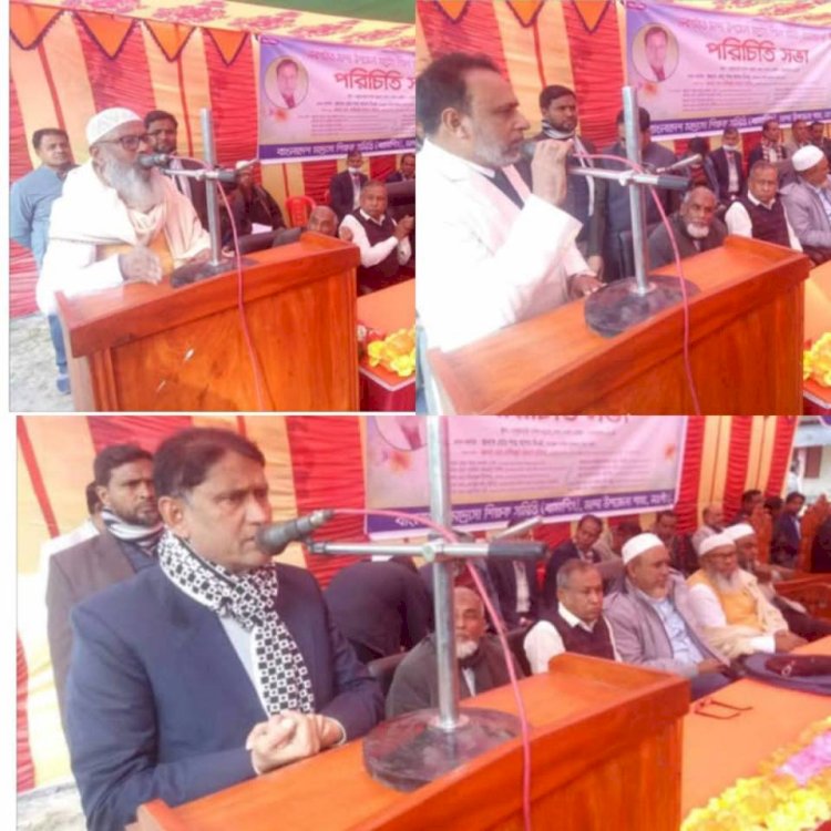 নওগাঁর মান্দায় দেলুয়াবাড়ি নবগঠিত মাদ্রাসা শিক্ষক সমিতির পরিচিতি সভা অনুষ্ঠান অনুষ্ঠিত