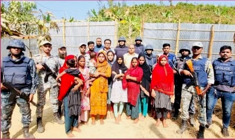 টেকনাফে অপহরণকারী চক্রের আস্তানায় মিলেছে ১১ নারী ও শিশু  উদ্ধার