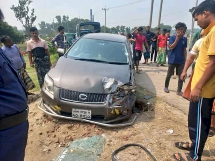 মনোহরদীতে প্রাইভেট কার ও সিএনজির সংঘর্ষে চালক নিহত