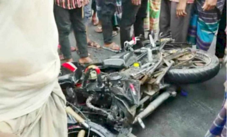 রাজবাড়ীতে ট্রাকচাপায় মোটরসাইকেল আরোহী নিহত, আহত ২