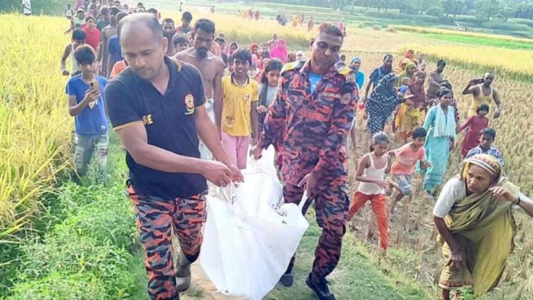 নওগাঁর যমুনা নদীতে পড়ে হাবিব নামে এক শিশুর মৃত্যু