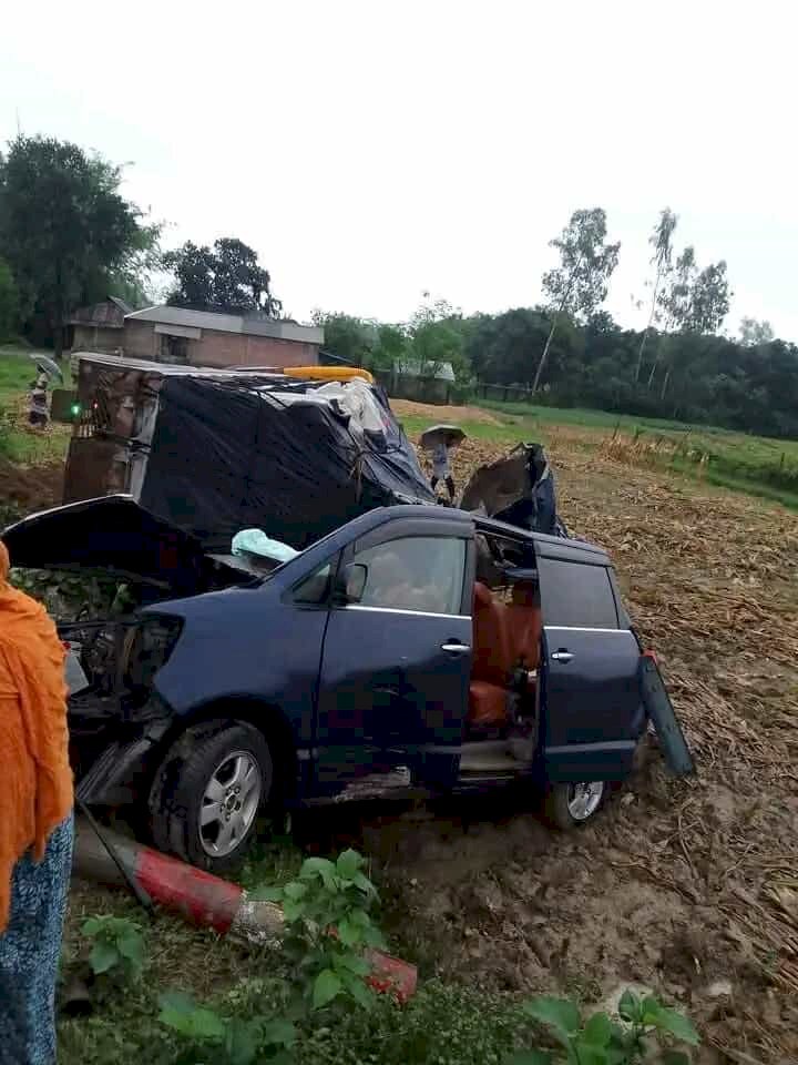 ঠাকুরগাঁও দিনাজপুর মহাসড়কে সড়ক দুর্ঘটনায় নিহত ৪জন আহত ৩জন