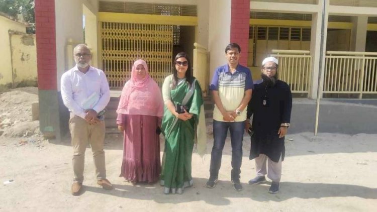 শিবপুরে মানিকদী সরকারি প্রাথমিক বিদ্যালয়  পরিদর্শন করলেন ইউএন ও