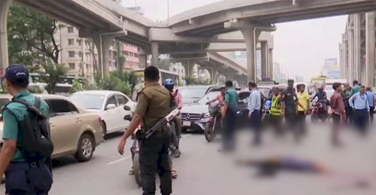 বনানীতে ট্রাকের চাপায় দুই মোটরসাইকেল আরোহী নিহত