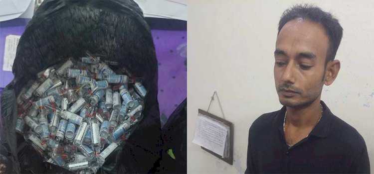 নওগাঁর বদলগাছীতে ৯০০ পিচ এ্যাম্পেল সহ মাদক কারবারি আটক