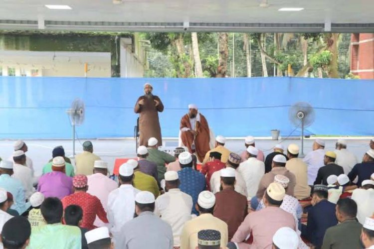 নড়াইলে ধর্মীয় ভাব গাম্ভীর্য মধ্যে দিয়ে জেলা পুলিশের পবিত্র ঈদুল আযহার উৎযাপন