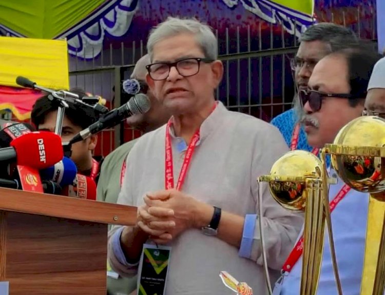 খেলাধুলায় রাজনীতি মুক্ত হওয়া উচিত, মির্জা ফখরুল ইসলাম আলমগীর
