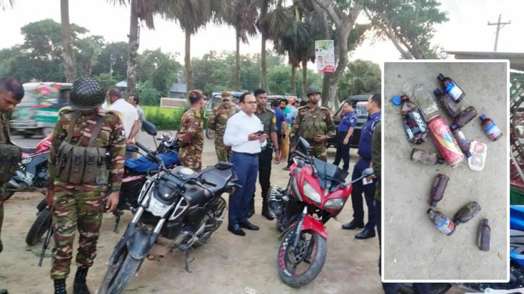 বুড়িচং উপজপলার ভারতীয় সীমান্তে চা-আড্ডায় যৌথবাহিনীর অভিযান: মোটরসাইকেল জব্দ ও জরিমানা