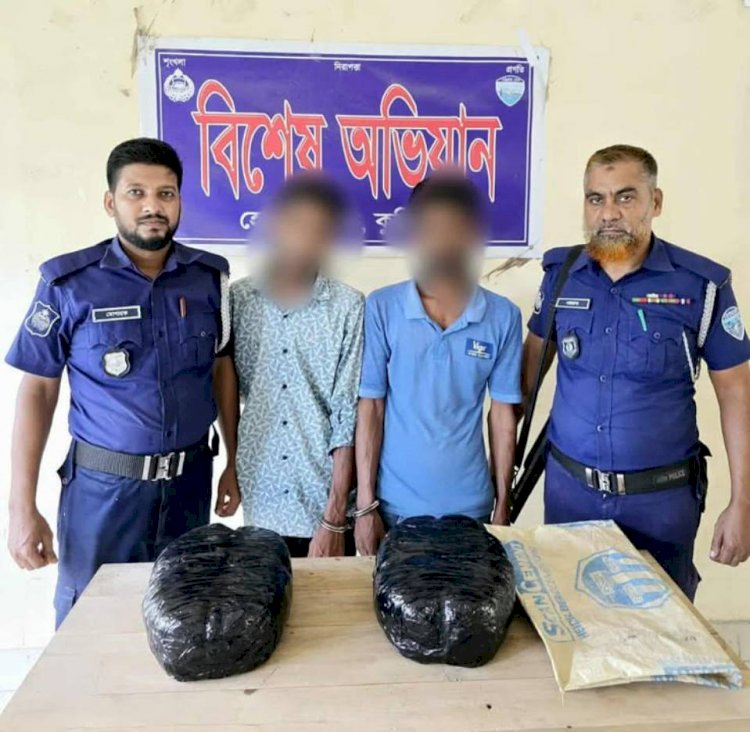 হোমনায় ৫ কেজি গাঁজা ও প্রাইভেটকারসহ দুই মাদক কারবারি আটক